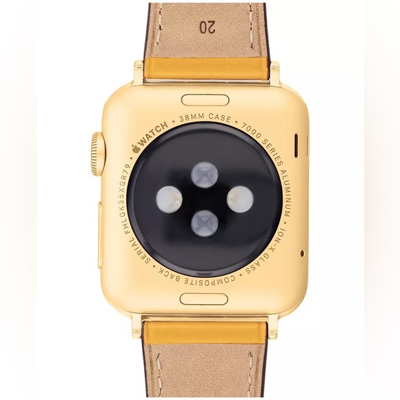 NWOB Coach Gold-Tone Leather Band 38mm-41mm - Picture 4 of 8
